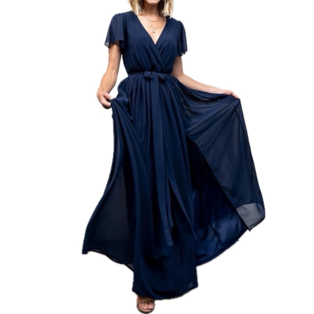 Baltic Born Kristina Maxi Bridesmaid Dress in Navy